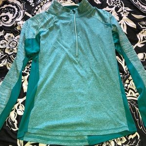 Blue half zip-up